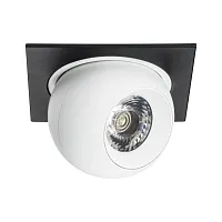 Светильник точечный LED Intero i51764 Lightstar белый 1 лампа, основание чёрное в стиле современный хай-тек 